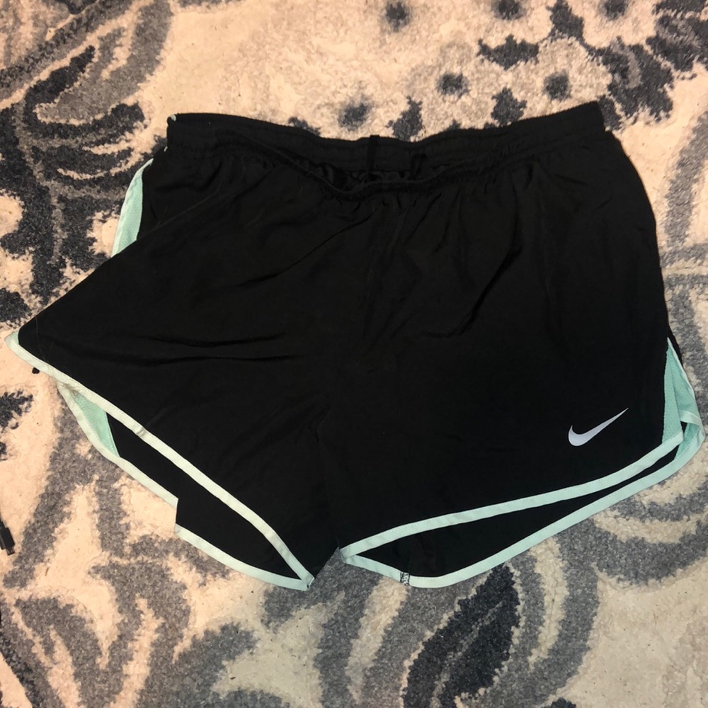 black and blue nike shorts